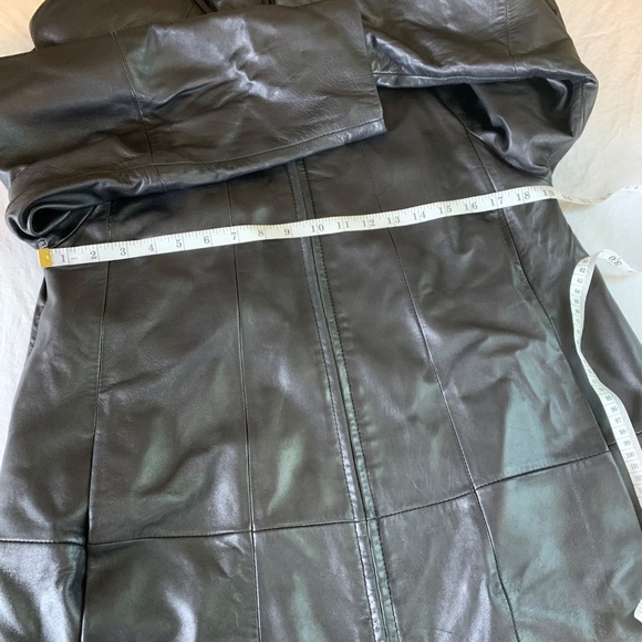 Vintage Tibor Leathers Black Leather Coat – Women’s Small – 80s Full Zip Jacket - Picture 12 of 13